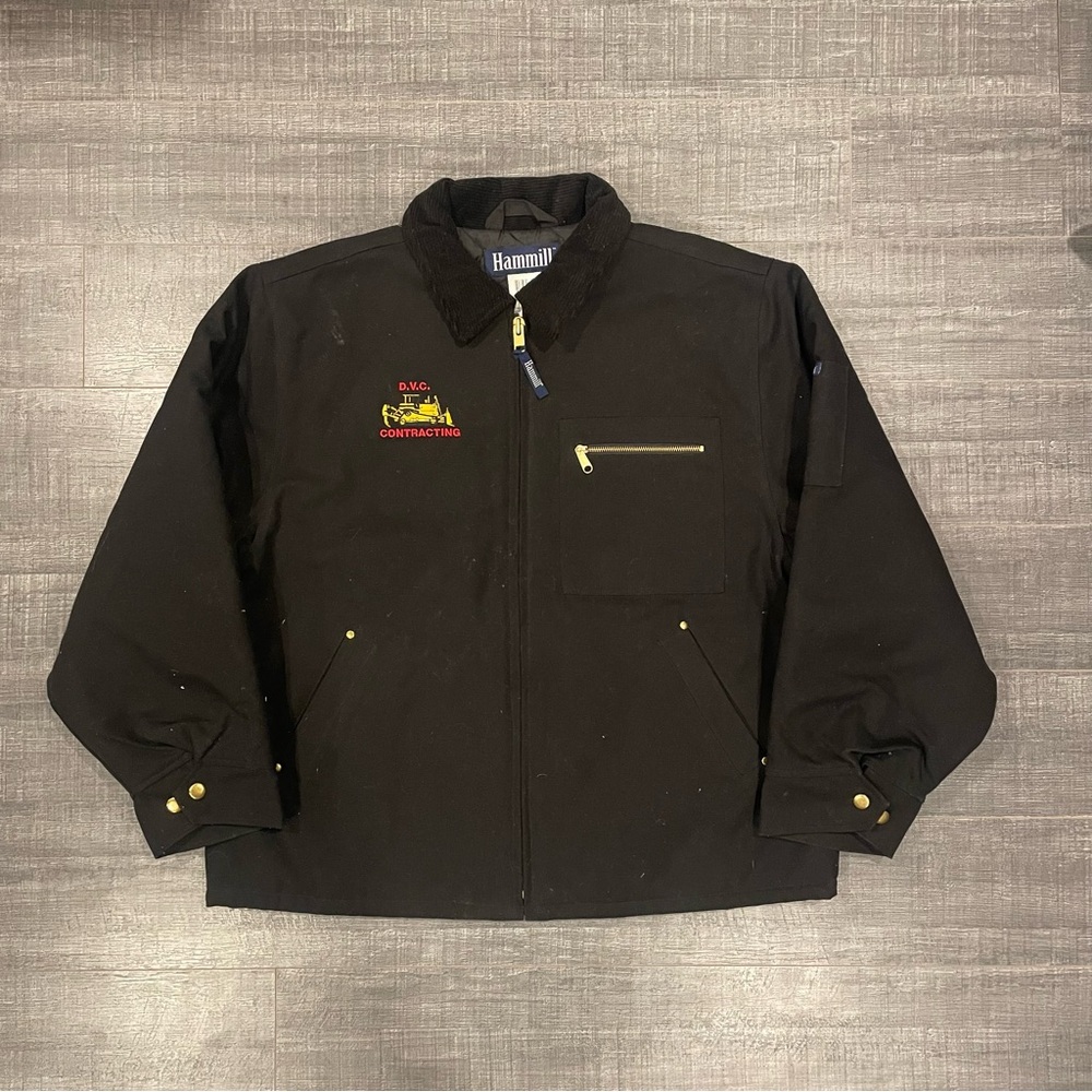 Black Insulated Hammill Detroit Style Jacket